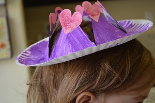 Princess hearts hat. Who ever said that hats were out of style? Join your kids in bringing hats back with these creative hat crafts for National Hat Day.