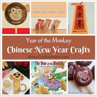 Year of the Monkey Chinese New Year Crafts - Artsy Craftsy Mom