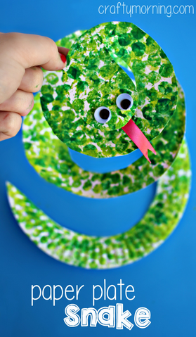 bubble-wrap-paper-plate-snake-craft-