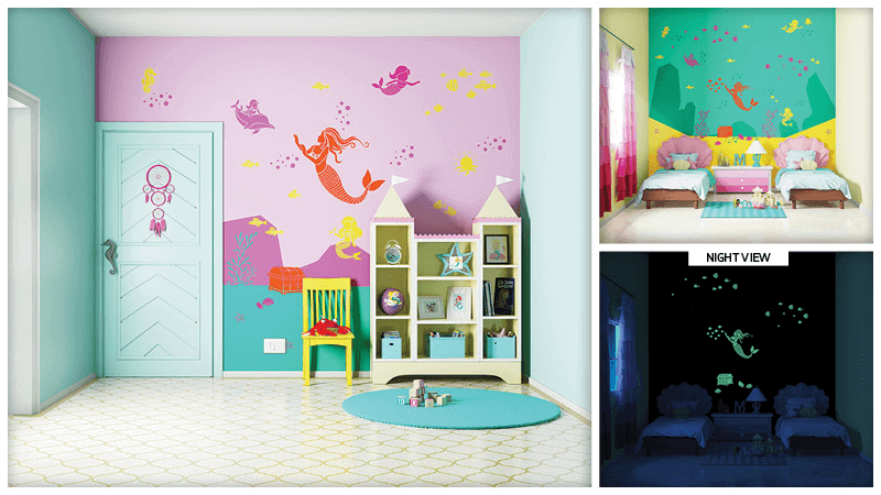 Surprise Wall Makeover with Asian Paints Kids World - we surprised our ocean crazy daughter with a brand new Queen of the Seas theme wall. Read our story.