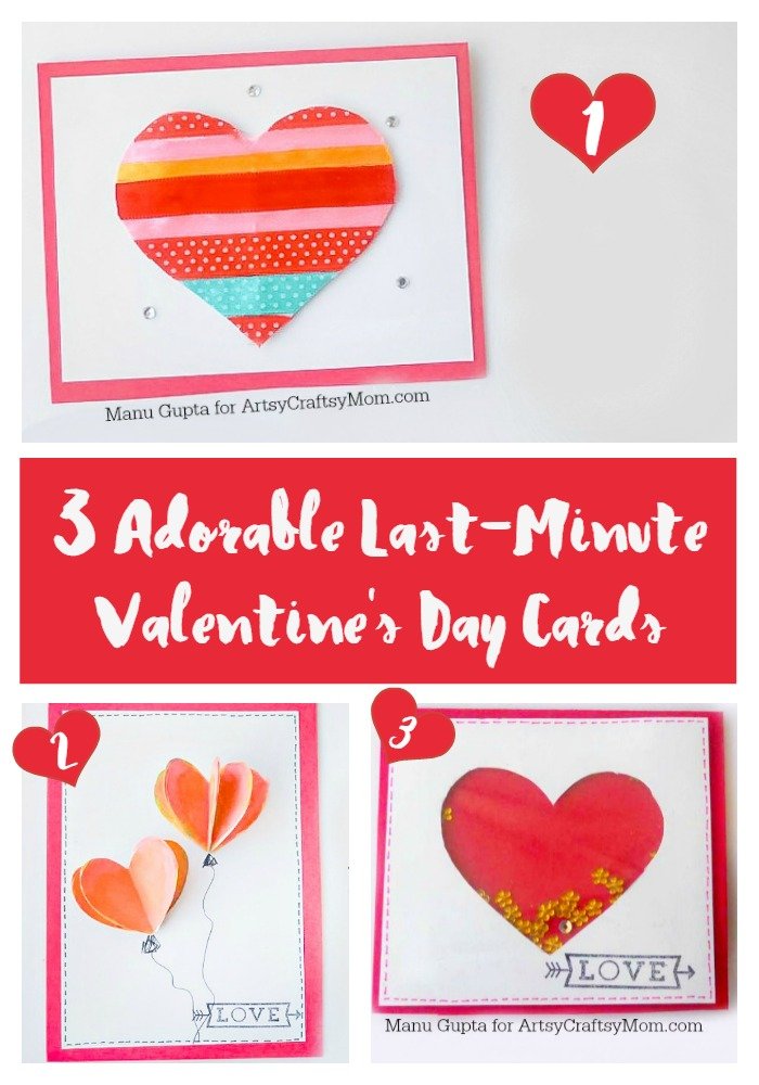 3 Adorable Last-Minute Valentine's Day Cards-1