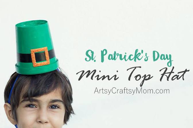 Celebrate St. Patrick's Day in style. Learn how to make these cute St Patrick's Day Leprechaun Hats with this easy to follow tutorial at ArtsyCraftsyMom.com