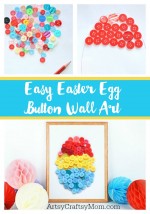 Easy Easter Egg Button Wall Art for Kids