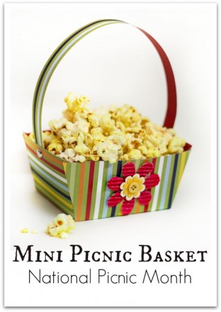 DIY Paper Picnic Basket with Free Template