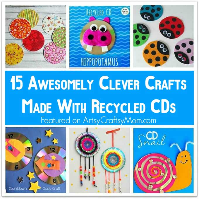 15 Awesomely Clever Crafts made with Recycled CDs-2