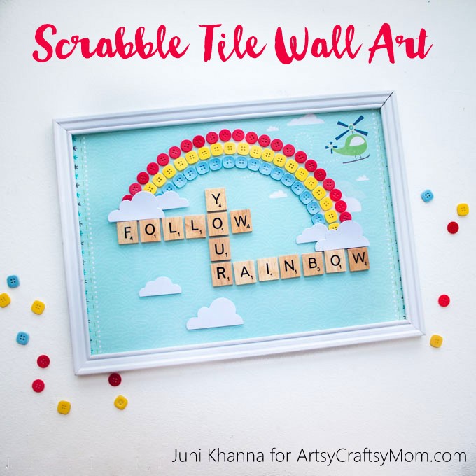 DIY Scrabble Tile Craft wall art 8