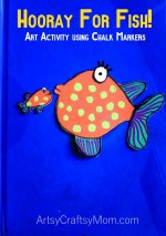 Hooray For Fish Art Activity Using Chalk Markers