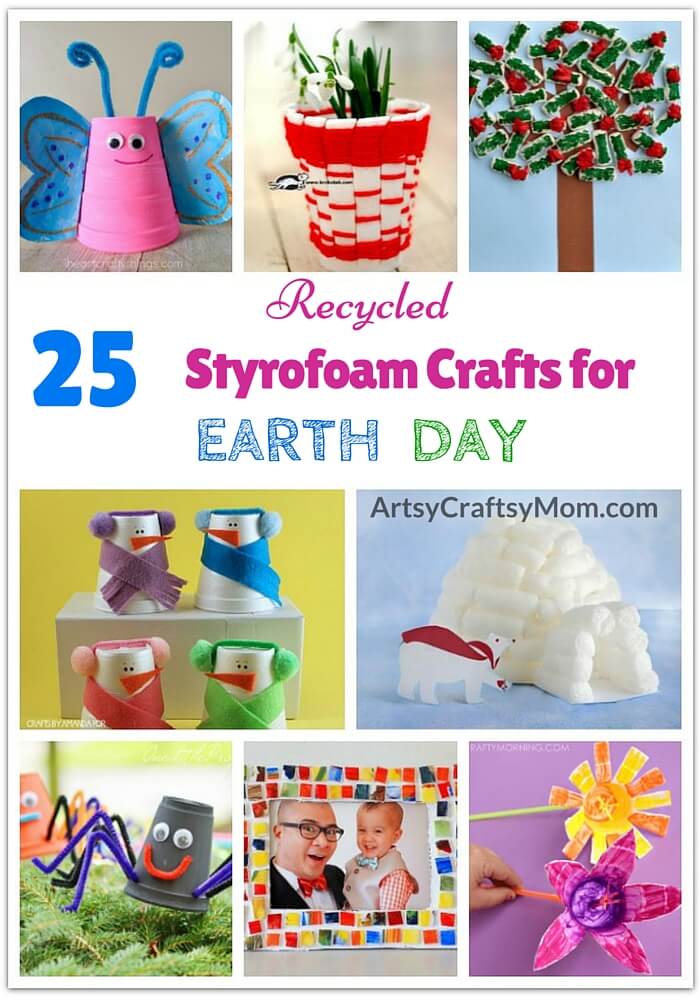 Recycled Craft Ideas for Earth Day: 22 Easy Crafts for Kids Using Recycled  Materials, Crafts