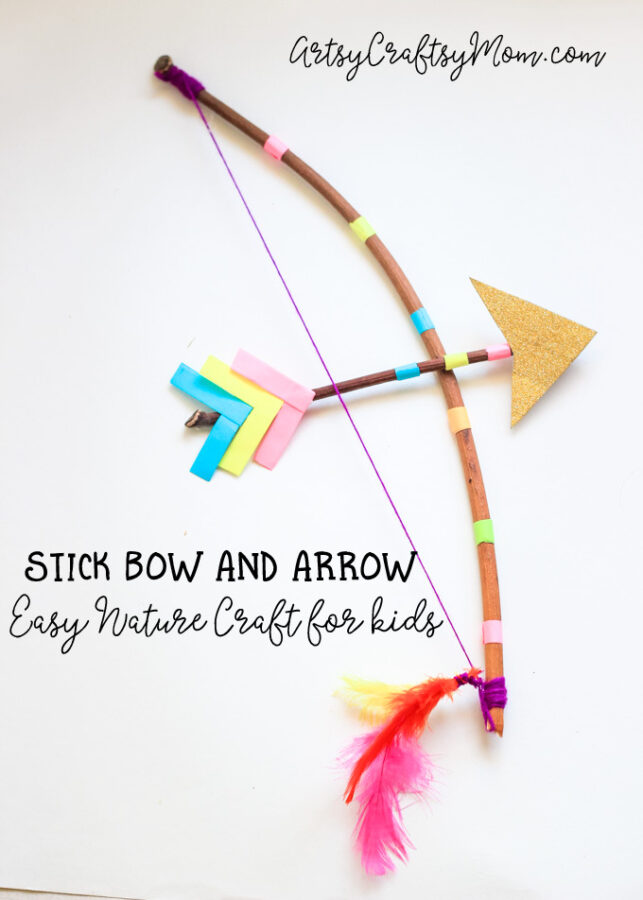 Stick Bow and Arrow Craft for kids 1 2
