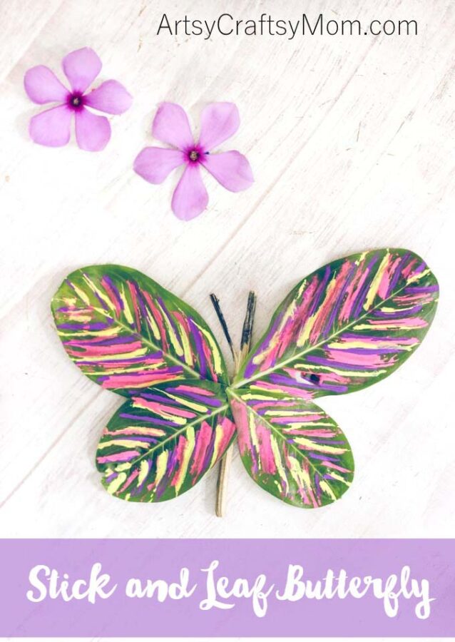 Stick and Leaf Butterfly Nature Craft 8