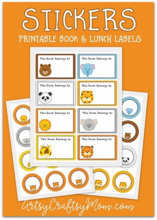 Printable Animal School Labels
