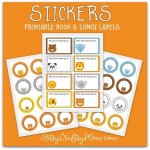 Printable Animal School Labels - Artsy Craftsy Mom
