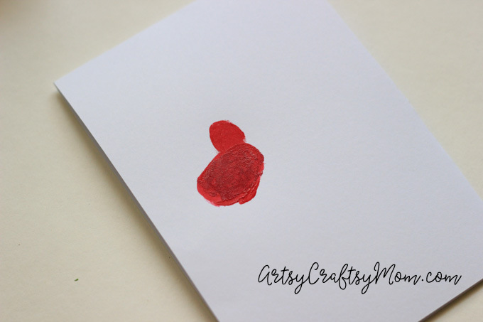 DIY Super Cute Fingerprint Bird Mother's Day Card-3