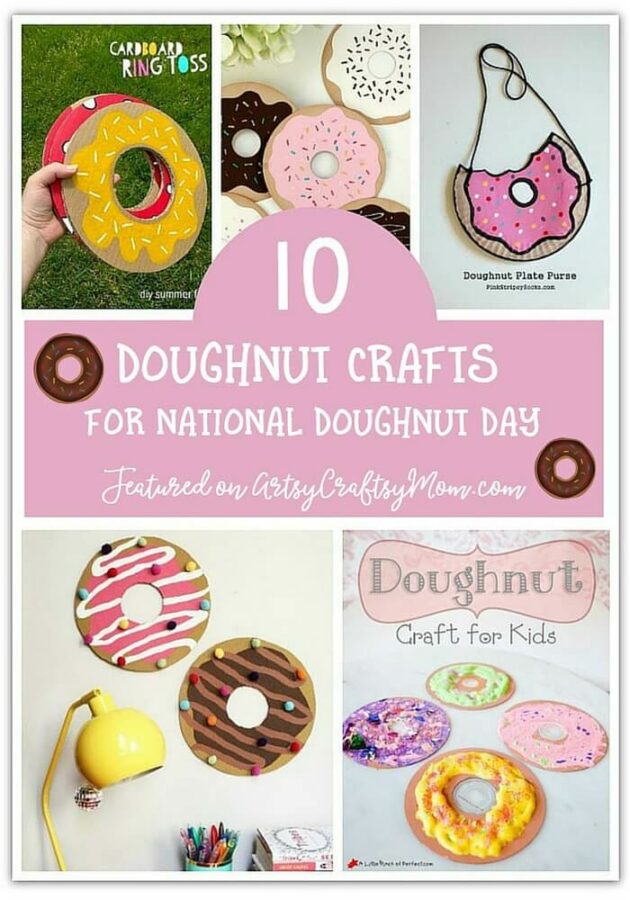 Doughnuts are delicious, but you can also make crafts based on them! Here are 10 fun doughnut crafts, just in time for National Doughnut Day.