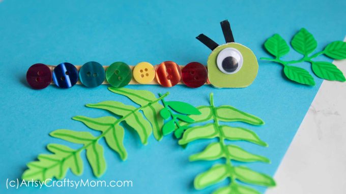 Rainbow caterpillar craft YT 1