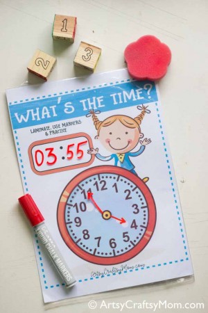 Learning about time – What’s the time clock free printable