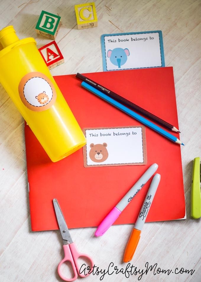 Be organized and ready for school with these really cute Printable Animal School Labels. Perfect for backpacks, lunch containers, pencil cases and so much more,