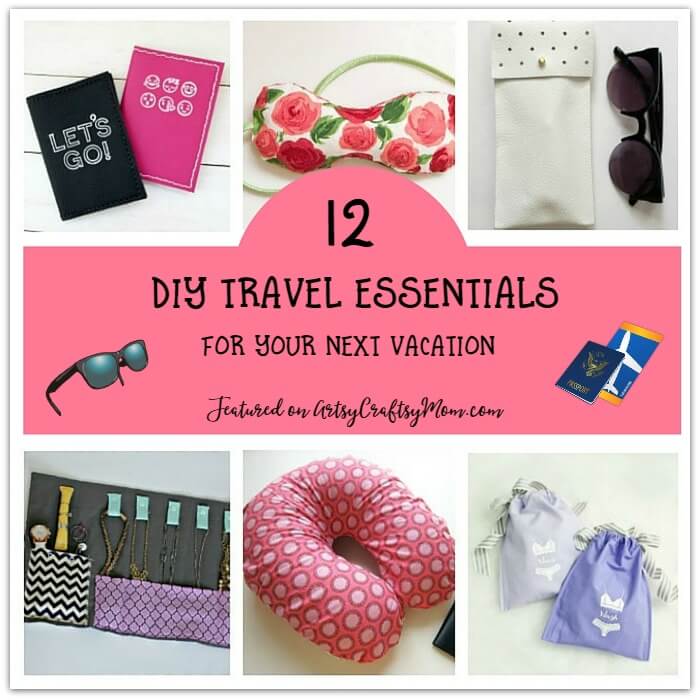 A vacation needs to be comfortable and relaxing, and that's easy when all your needs are taken care of with these easy-to-make DIY travel essentials!