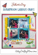 Father’s Day Scrapbook Layout Craft