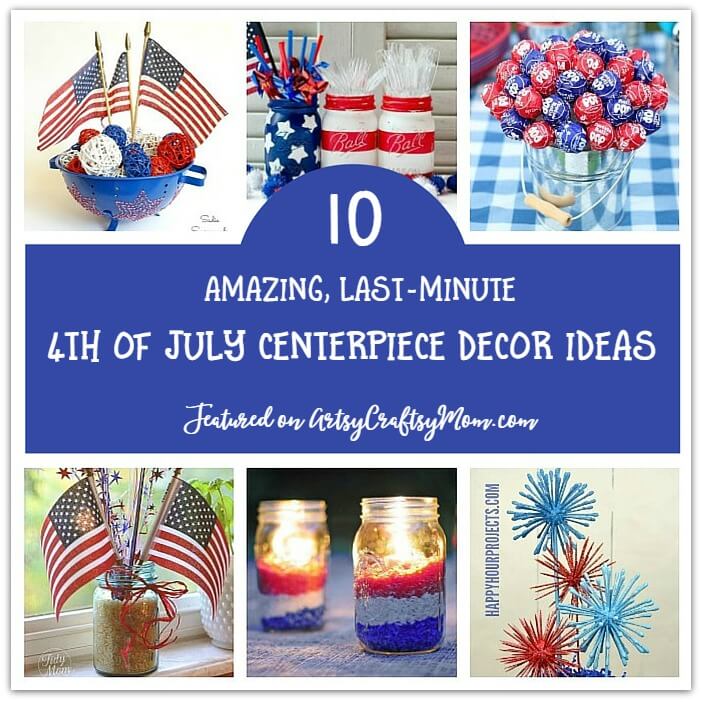 If you're having a party on the 4th July, you most certainly need an attractive table! Make it pretty with any of these 4th of July Centerpiece Decor ideas!