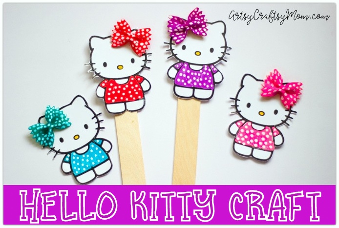 Hello Kitty Craft - Pasta Bookmarks-7