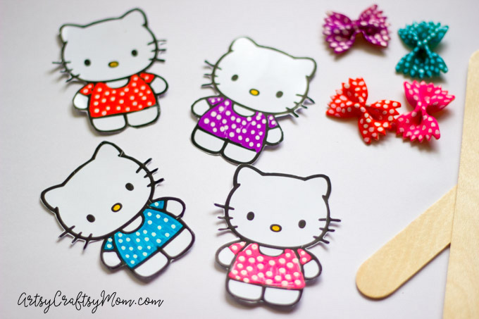 Hello Kitty Craft - Pasta Bookmarks-8