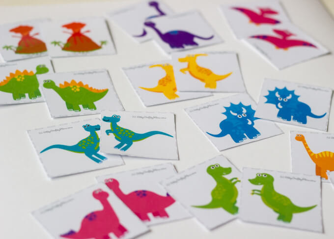 Dinosaur Mirror matching Memory Printable Game is a fun way to develop your child's memory! Be the fastest to match dinosaur eggs, mirror images & shadows .