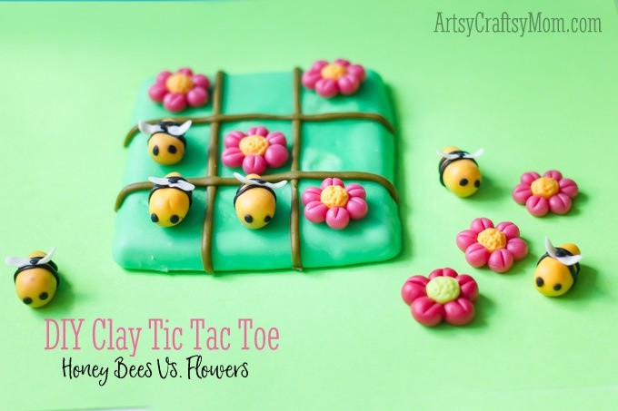 Clay Bee Tic Tac Toe craft 2