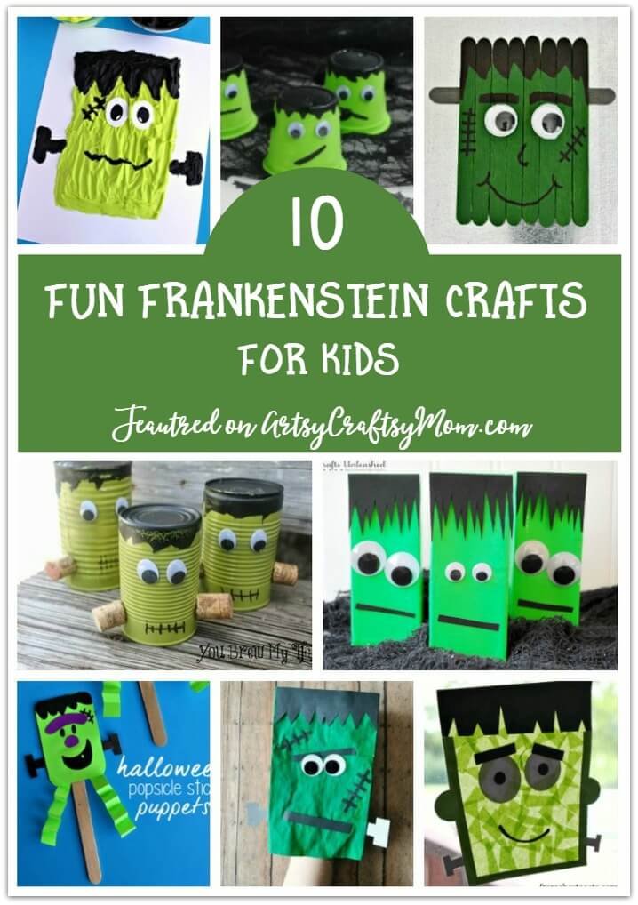 August 30 is Frankenstein Day, the birthday of Mary Shelley. Have fun by re-reading this horror classic and by making some fun Frankenstein Crafts!