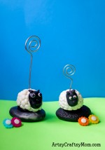 Super Easy Clay Sheep Photo Holder Craft for Kids