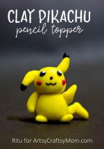 DIY Clay Pikachu Pencil Topper