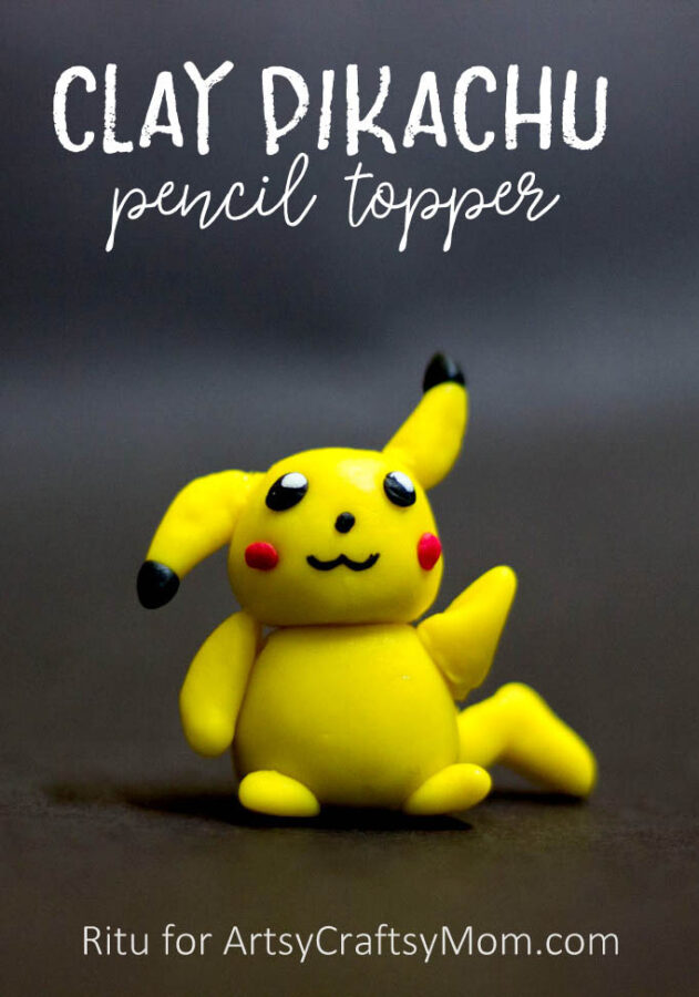 Clay Pikachu Pencil Topper 2