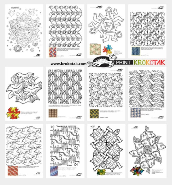 These fun tessellation projects for kids are great to see how math meets art! Check out the free printables, crafts, art and more!