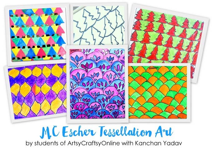 MC Escher Tessellation Art