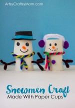 Absolutely Adorable Paper Cup Snowman Craft for Christmas