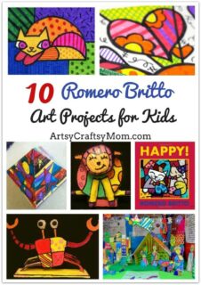 10 Amazingly Colorful Romero Britto Art Projects for Kids