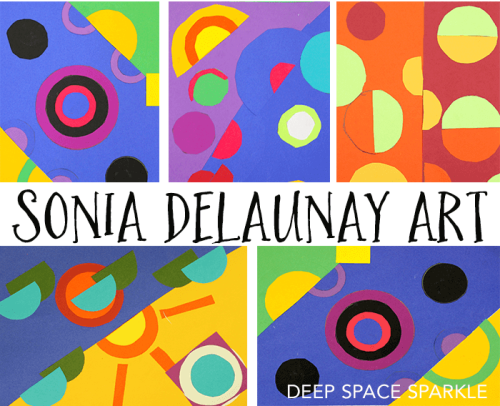 Learn all about the amazing artist Sonia Delaunay with these 7 Gorgeous Sonia Delaunay Art Projects for Kids, with art work, collages and more!