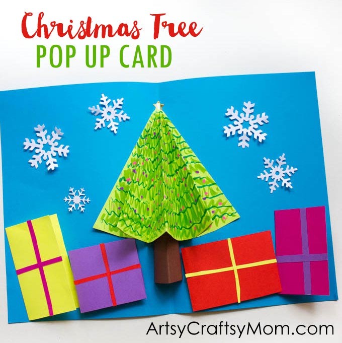 Accordion Christmas Tree Pop up Card 17