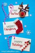 DIY Paper Quilling Christmas Gift Tags