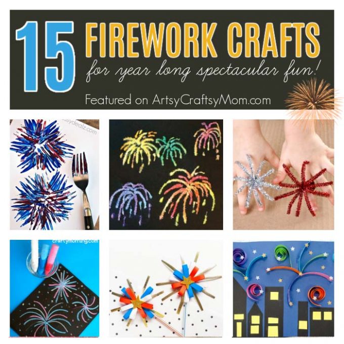 15 Sparkling Firework Crafts for Kids Insta 1