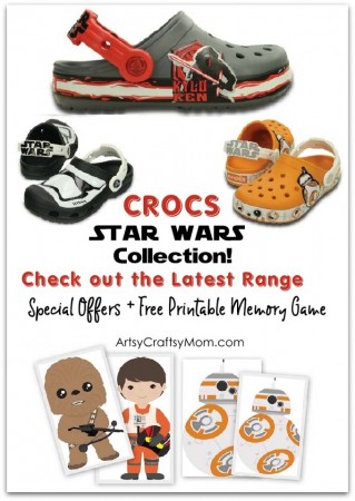 Double the excitement of watching the latest Star Wars movie with a new pair from the Crocs Disney Star Wars Collection!