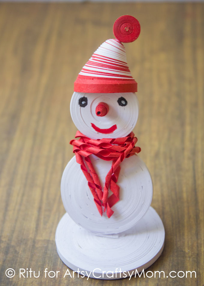 Let these cute Paper Quilled Snowmen add to the charm of your Christmas decor! With simple quilling techniques, you can make these in no time!