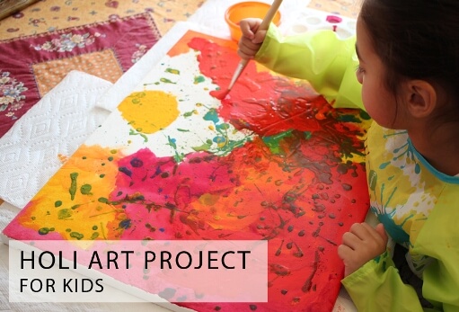 The main focus of Holi is usually on splashing colors around, but you can make it more fun with some Holi Crafts and Activities for Kids too!