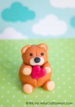 How to Make a Valentine’s Day Clay Teddy Bear