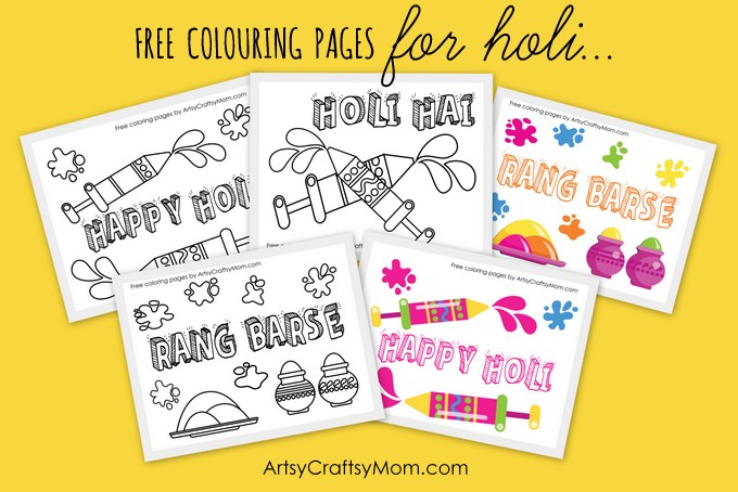 15 Amazingly Fun Holi Crafts and Activities for Kids - Artsy Craftsy Mom