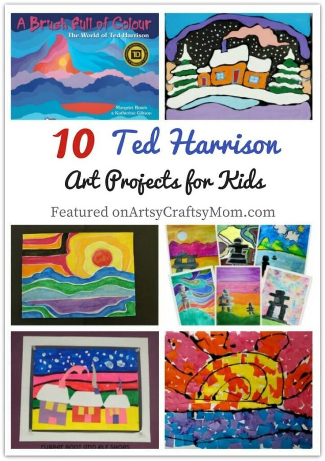 Ted Harrison thought it was a compliment that children could understand his art. That's why they'll also love these Ted Harrison Art Projects for Kids!