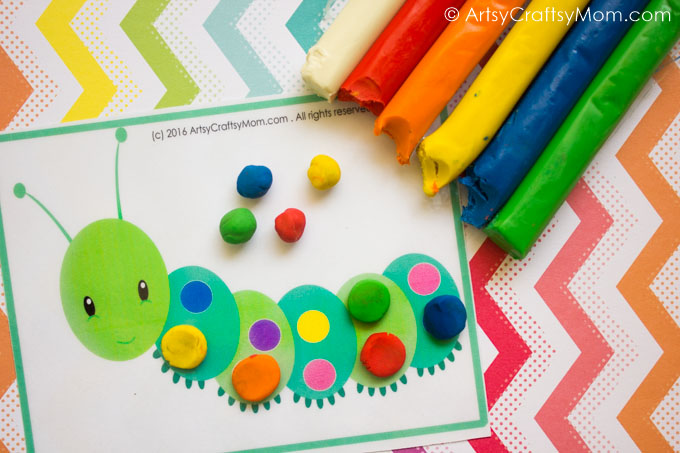 This printable Bug Theme Pom-Pom Match activity is perfect for preschoolers and young learners to develop fine motor skills & color recognition!
