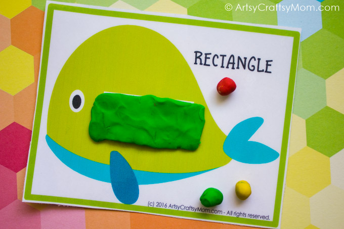 This Montessori-inspired Printable Under the Sea Theme Shape Match develops motor skills and is perfect to teach kids about shapes, colors and sea animals!