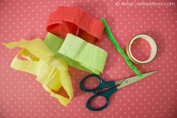 This Mother's Day surprise your mom with these DIY camelia like Handmade Crepe Paper Flower Cards!