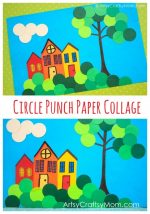 Circle Punch Paper Collage for Kids